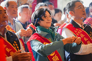 大年初五參拜張良廟  林岱樺提出高雄致富策略