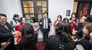 蛇年開工挺台灣　賴清德、蕭美琴總統府內拜年