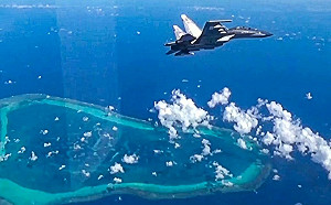南海緊張!控菲「拉攏域外國家」軍事演習 解放軍南部戰區空軍巡航黃岩島
