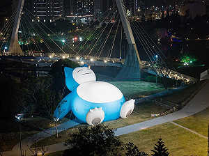 卡比獸躲強風!台灣燈會今晚7大作品停止展出