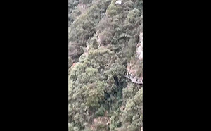 (影) 驚悚奪命瞬間！ 浙江龍灣潭景區停電 2遊客懸半空中後直墜山谷