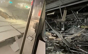 台中新光三越氣爆畫面威力驚人！電梯全毀　12樓爆炸點慘況曝光