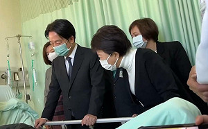 賴清德來醫院探望 新光三越氣爆傷者：受驚嚇了