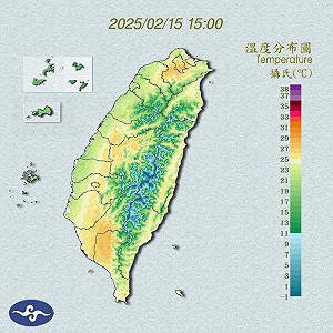今高溫32度!溫度分布圖黃色系出現 鄭明典:春季冷暖交替