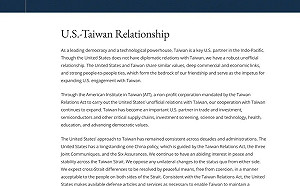 「不支持台獨」整句刪掉！美國務院強調拒脅迫、再挺台灣國際參與