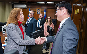 「德國馬歇爾基金會」訪台 林佳龍致謝揭露中國扭曲聯大 2758 號決議文