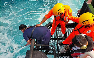 海巡投放SLDMB 襄助空軍打撈墜海「勇鷹」