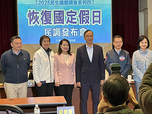 藍智庫民調 56%支持還給勞工7天假、僅19%不支持