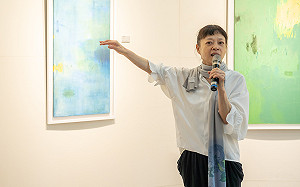 高醫大藝廊詩畫共賞  愛瑪蓮「雲野笙歌 II」與生命共鳴  