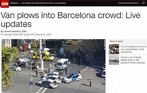 巴塞隆納汽車衝撞行人13死 警方：恐攻