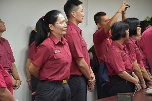 基隆消防局首位女性副局長  翁藝瑛接任