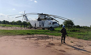 (影)聯合國2直升機在南蘇丹遭襲! 含南蘇丹將軍在內 27人傷亡