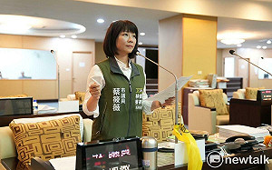 反惡霸護預算  台南市議員蔡筱薇呼籲正藍軍王家貞起義回歸