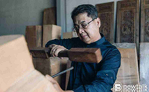 台南300人物誌—— 藝術成就非凡獲頒「人間國寶」殊榮  陳啓村傾力傳承傳統木雕技藝