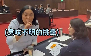 金門坦克陳玉珍霸擋吳思瑤露邪笑 林俊憲：不用擔心罷免的藍委就是這副德性