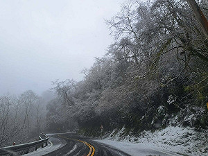 強烈大陸冷氣團發威!太平山+合歡山  3高海拔路段「限掛雪鍊通行」