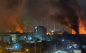 川普對和平談判持樂觀後 俄羅斯襲擊敖德薩陷火海