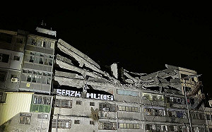 台中清水區大樓凌晨驚傳塌陷 緊急撤離13戶34人