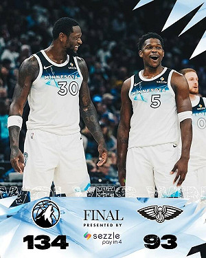 NBA灰狼痛宰鵜鶘  讓老將殷格斯先發藏洋蔥
