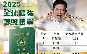 台灣護照排名再往前！ 林佳龍：努力讓國人全球走透透