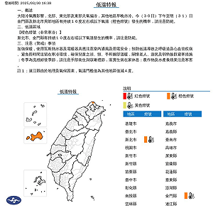 大陸冷氣團持續發威!新北、金門低溫特報「跌破10度」