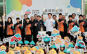 114年全中運聖火本島傳遞臺南起跑  黃偉哲邀4/19-24來臺南觀賽