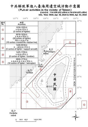 昨59共機.23共艦圍台軍演 國軍嚴密監控與應處