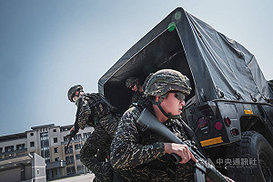 陸戰隊防空戒護營成軍 納編義務役確保飛彈車安全
