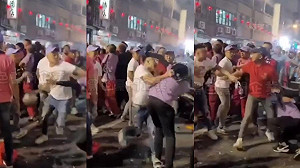 大甲媽祖遶境爆衝突 男替鑾轎開路遭安全帽攻擊