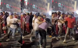 大甲媽祖遶境爆衝突 男替鑾轎開路遭安全帽攻擊