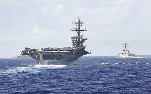 卡爾文森與杜魯門號會師了! 中東大戰在即 美軍多線集結 美伊「間接」談判