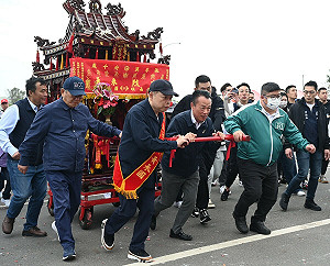 木柵聖母宮赴太保鎮福宮參香遶境  翁章梁:象徵嘉北連結、鄉情綿延
