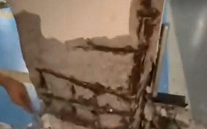 (影) 中國豆腐渣工程! 廣東79棟地下車庫柱子現爆裂 陝西韓城也突然崩塌 