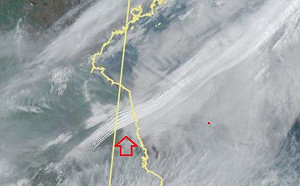 清晰滾軸雲！鄭明典曬衛星雲圖：對應到一小股北風增強 