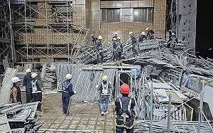 台大醫院外牆鷹架倒塌釀死 49歲失聯印尼移工被壓在3樓施工架身亡