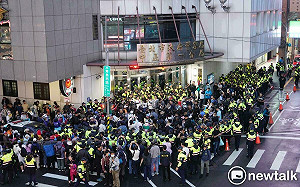 現場直擊》國、眾支持者凱道散場後轉往中正一集結並高喊賴清德下台