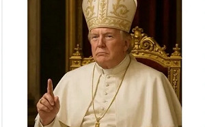 川普po身穿教宗服圖片! 網友痛批 : 充滿冒犯、褻瀆、反基督教