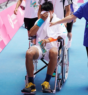 網球男單八強止步  李冠毅因傷棄賽