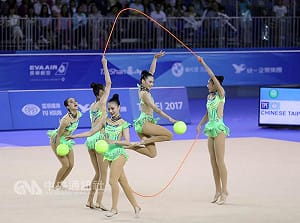 世大運韻律體操團體全能 台灣摘銀