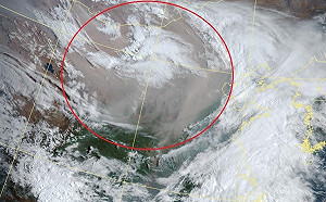 西半部空氣品質差！鄭明典曬圖嘆：今年沙塵暴特別頻繁