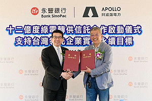 永豐銀攜手阿波羅電力  助半導體邁向RE100