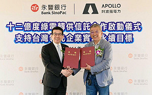 永豐銀攜手阿波羅電力  助半導體邁向RE100