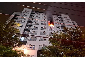 台南善化移工宿舍大樓火警 520人疏散未釀傷亡