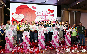 愛情許願池517河樂廣場浪漫登場  黃偉哲邀情人來台南甜蜜放閃