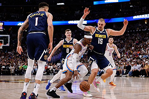 NBA雷霆險勝金塊 西區準決賽2比2平手