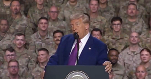 (影) 到離伊朗最近的美軍基地嗆聲! 川普訪視烏代德 還透露這重大秘密