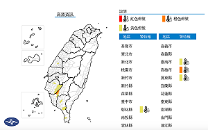 高溫特報!高雄亮橙色燈號 高溫飆破36度以上