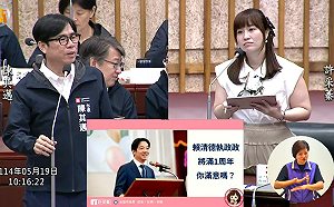 藍營女議員問賴清德執政週年政績  陳其邁:做得很好!