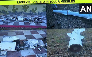 (影)印度公布「戰利品」!巴基斯坦「哈塔夫-1」導彈、中國製「PL-15E」殘骸