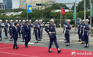 (影)賴清德軍禮歡迎！惠恕仁3願望：願雙邊夥伴關係持續茁壯　